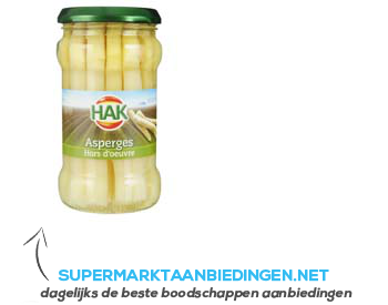 Hak Asperges aanbieding