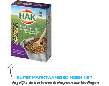 Hak Blonde linzen gedroogd aanbieding