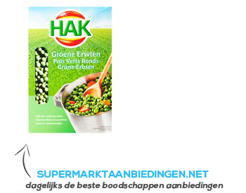 Hak Groene erwten gedroogd aanbieding