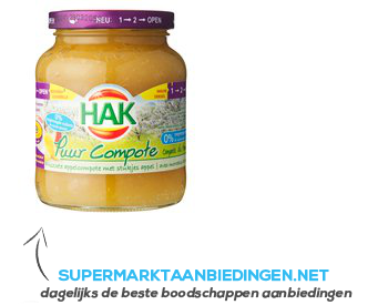 Hak Puur compote aanbieding