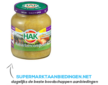 Hak Rabarbercompote 1-2 open aanbieding