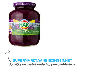 Hak Rode kool aanbieding