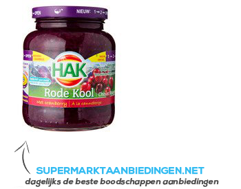 Hak Rode kool met cranberry aanbieding