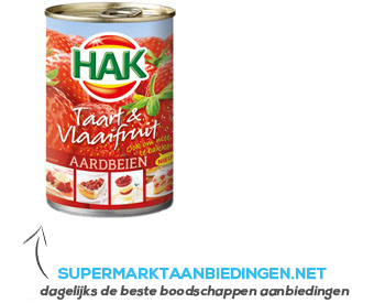 Hak Taart & Vlaaifruit aardbeien aanbieding