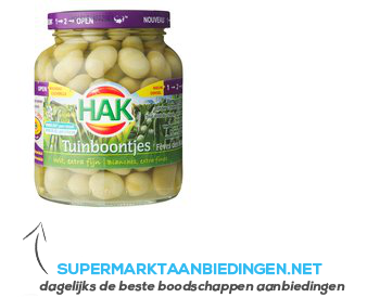 Hak Tuinboontjes wit extra fijn aanbieding