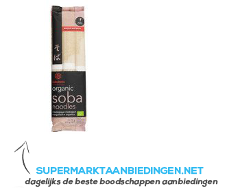 Hakubaku Japanese biologische soba noodles aanbieding