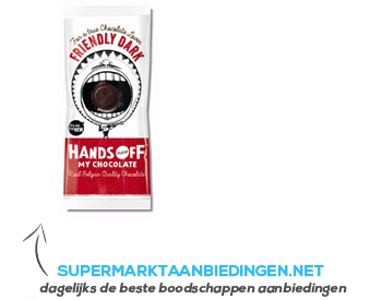 Hands Off Friendly dark chocolate aanbieding