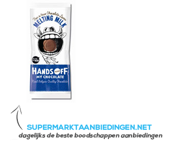 Hands Off Melting milk chocolate aanbieding