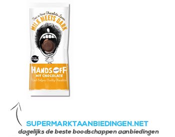 Hands Off Milk meets dark chocolate aanbieding