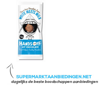 Hands Off White meets milk chocolate aanbieding