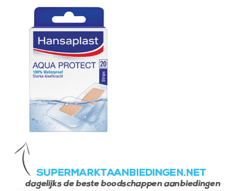 Hansaplast Aqua protect 100% waterproof aanbieding