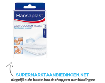 Hansaplast Zachte gaaskompressen aanbieding