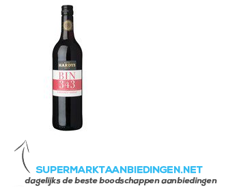 Hardys Bin 343 Cabernet Shiraz aanbieding