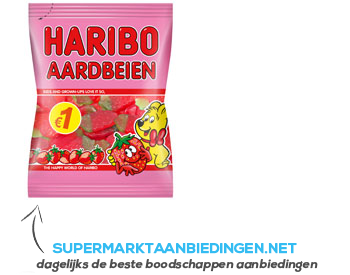 Haribo Aardbeien fruitgum aanbieding