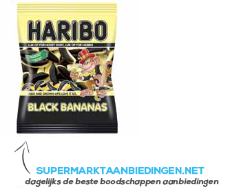 Haribo Black bananas aanbieding