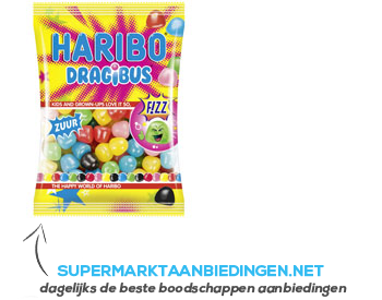 Haribo Dragibus fizz zuur aanbieding