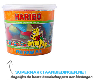 Haribo Fruitgom mix silo aanbieding