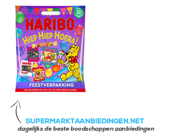 Haribo Hiep hiep hoera feestverpakking aanbieding