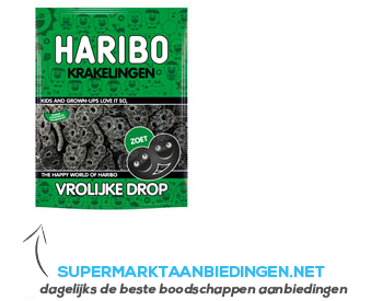 Haribo Vrolijke drop krakelingen aanbieding