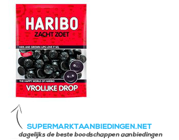 Haribo Vrolijke drop zacht zoet aanbieding