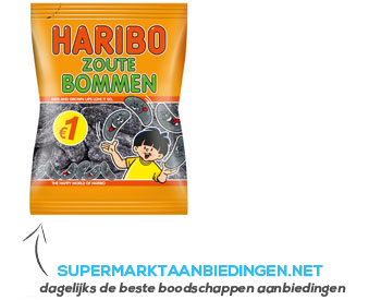 Haribo Zoute bommen aanbieding