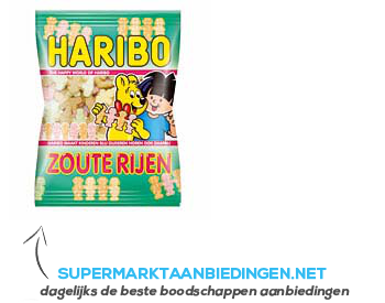 Haribo Zoute rijen aanbieding