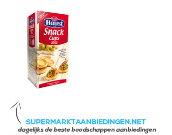 Haust Snack cups naturel rond aanbieding