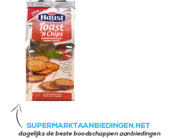 Haust Toast 'n chips tomaat-basilicum aanbieding