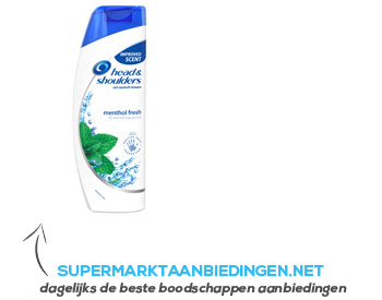 Head & Shoulders Shampoo menthol fresh aanbieding