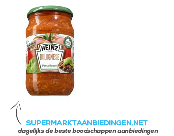 Heinz Bolognese pasta sauce aanbieding