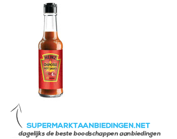 Heinz Chipotle hot sauce aanbieding