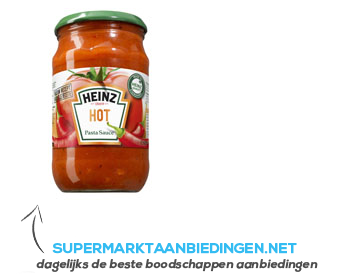 Heinz Hot pasta sauce aanbieding