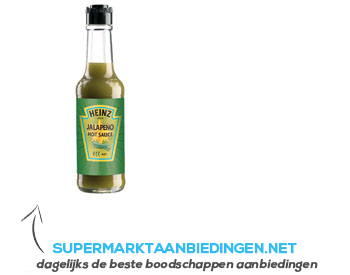 Heinz Jalapeno hot sauce aanbieding