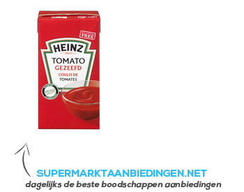 Heinz Tomato gezeefd aanbieding