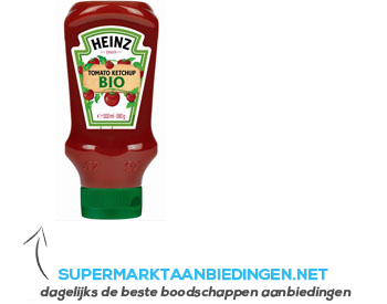 Heinz Tomato ketchup bio topdown aanbieding