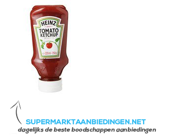 Heinz Tomato ketchup topdown aanbieding