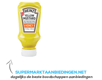 Heinz Yellow mustard honey aanbieding