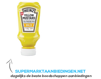 Heinz Yellow mustard mild aanbieding