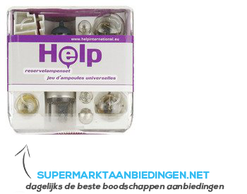 Help Reservelampenset H4 9-delig zekering aanbieding