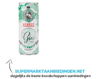 Henkes Gin & tonic cucumber aanbieding