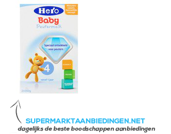 Hero Baby 4 peutermelk aanbieding