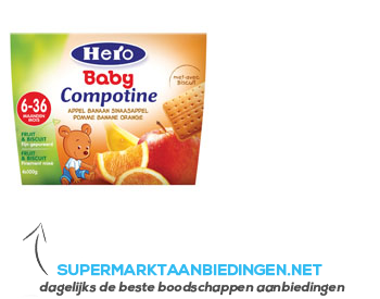 Hero Baby compotine appel-banaan-sinas aanbieding