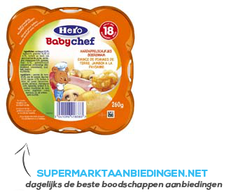 Hero Babychef aardappel-ham 18 aanbieding