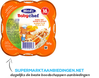 Hero Babychef ragout-gevogelte 18 aanbieding