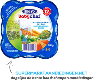 Hero Babychef zalm-groentjes 12 aanbieding