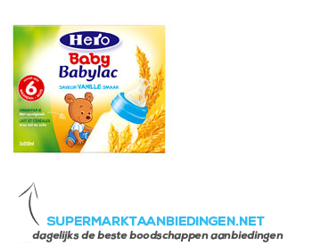 Hero Babylac drinkpapje vanille aanbieding