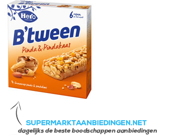 Hero B'tween pinda en pindakaas aanbieding