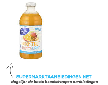 Hero Fruitontbijt sinaasappel-mango light aanbieding