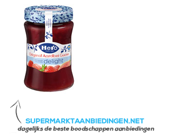 Hero Original delight jam aardbei-guave aanbieding