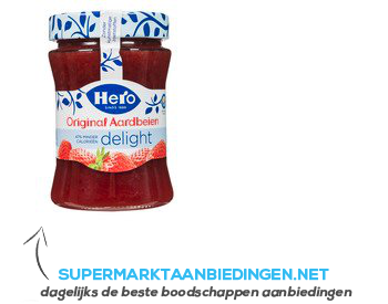 Hero Original delight jam aardbeien aanbieding